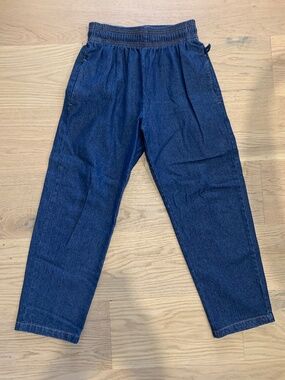 Cookman semi wide denim blue size small